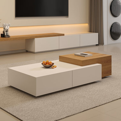 Table basse multifonctionnelle en bois massif