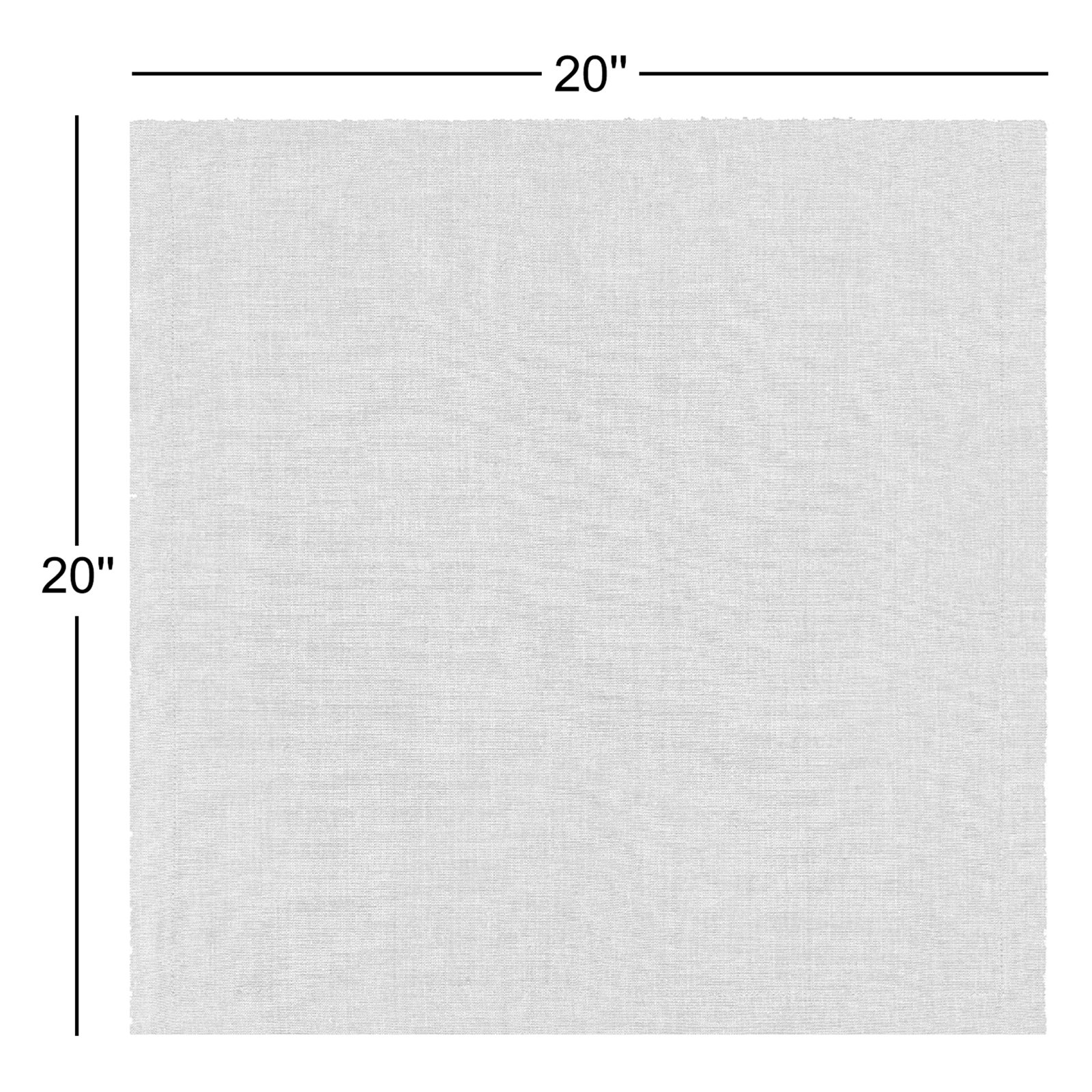 100% Linen Napkin, Light Gray