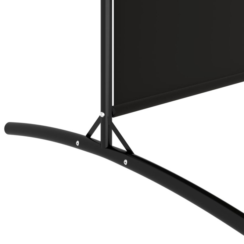 Abdisamad 3 Panel Room Divider, 180cm H x 433cm W, 5, Black