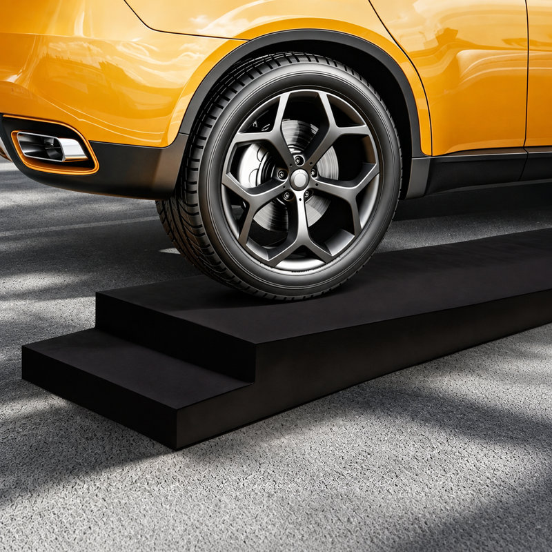 Gaonala Plastic Foldable L Portable Ramp, 4 INCH*2