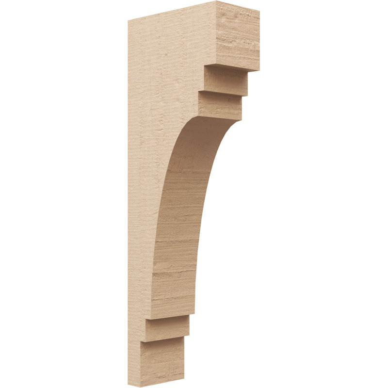 Bois de cèdre brut Pescadero, Corbeau Thane, brun clair apprêté, H 30 po x l 5 po x P 10 po