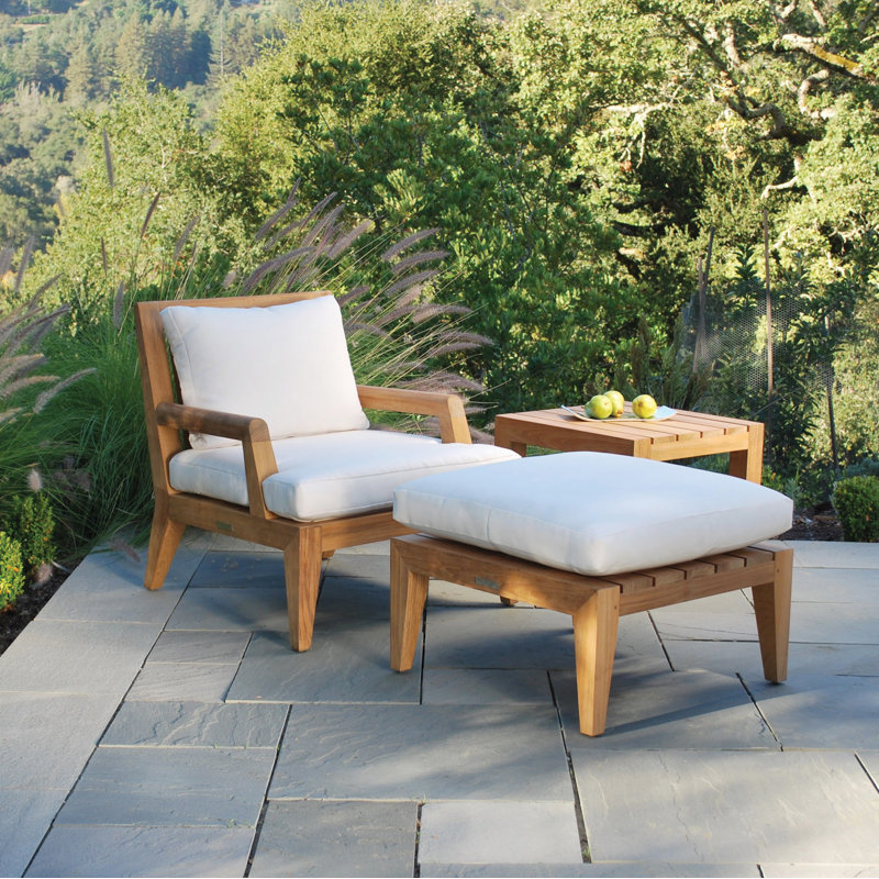 Mendocino Outdoor Square Teak Side Table