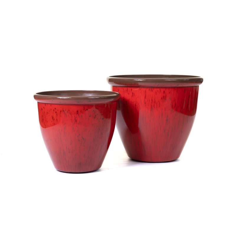 Grier Plant Pot, Red