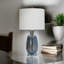 Glass Table Lamp And Shade-1217895370