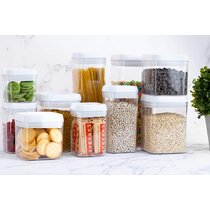 Airtight Food Storage Containers with White Lids – 6 Piece Set