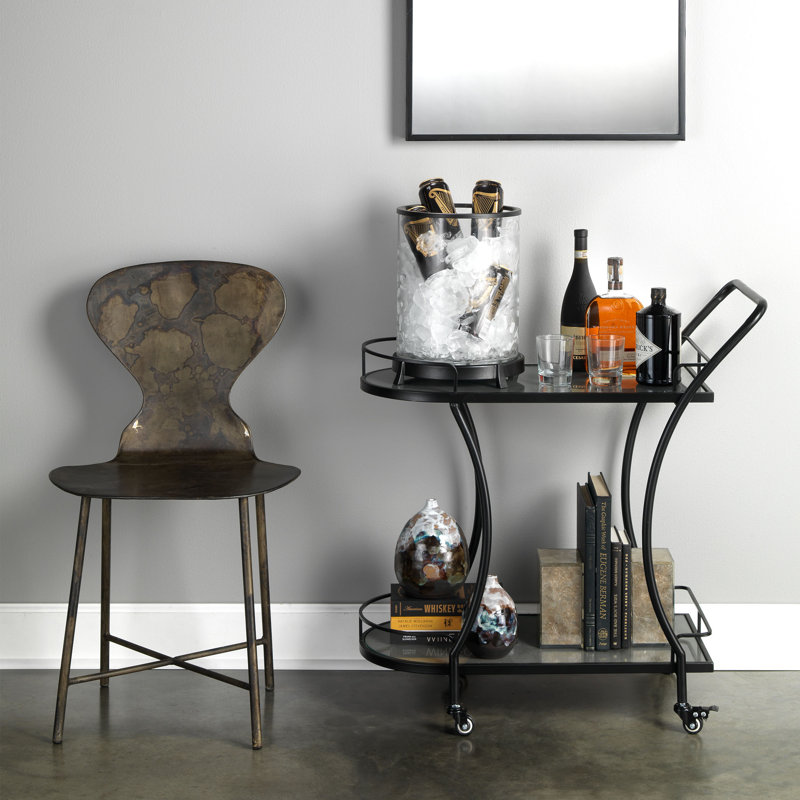 Mccallan Acid Washed Metal Chair