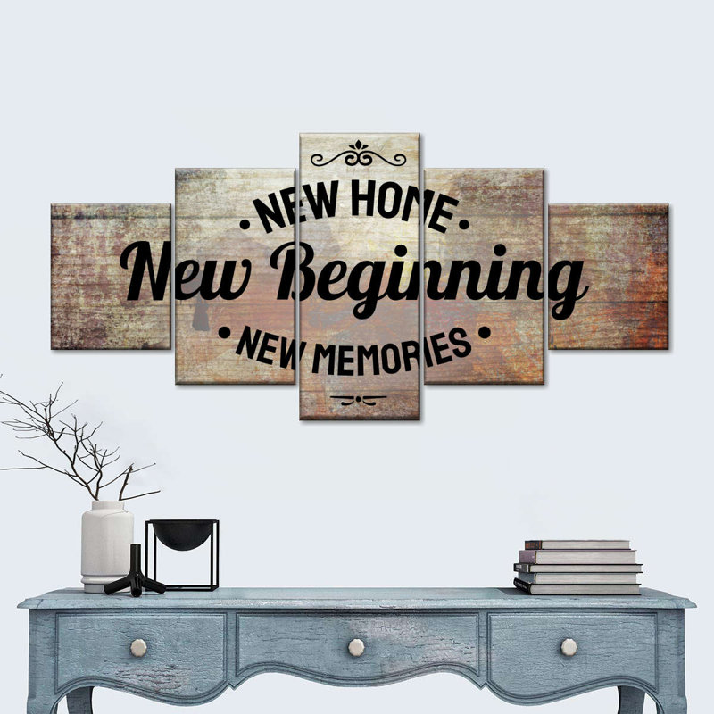 Nouvelle impression sur toile New Home II, H 42 po x l 92 po x P 1,25 po