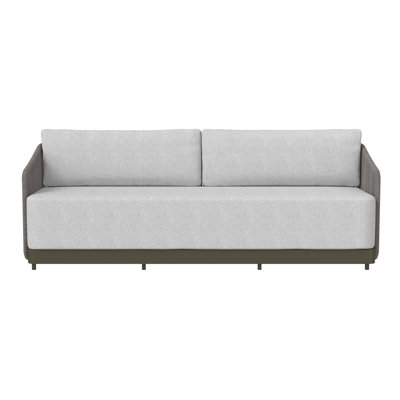Hellat 89'' Wide Wicker Patio Sofa with Cushions