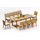 6 Seats 7 Pcs Grade-A Teak Wood Dining Set: 94" Mas Oval Trestle Leg Table And 6 Arbor Stacking Armless Chairs #11AB2300