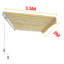 Dakota Fields 200cm W x 150cm D Fabric Cover Retractable Patio Awning-1073801533