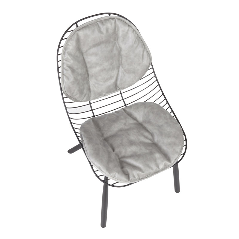 Beaudette Dining Chair with Removable Cushions, Light Grey