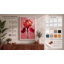 Crimson Iris Botanical 1 Piece Wrapped Canvas Wall Art-1885394601-1885394608