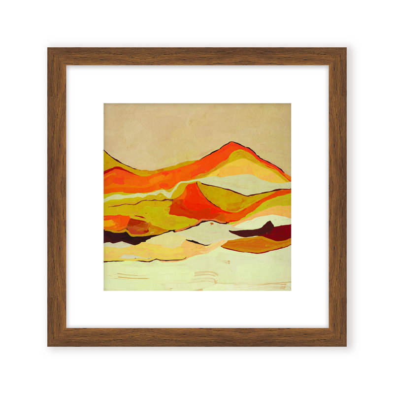Nature Inspired Dawn's Horizon Trptych, 24" H x 24" W, Framed Canvas, Beige