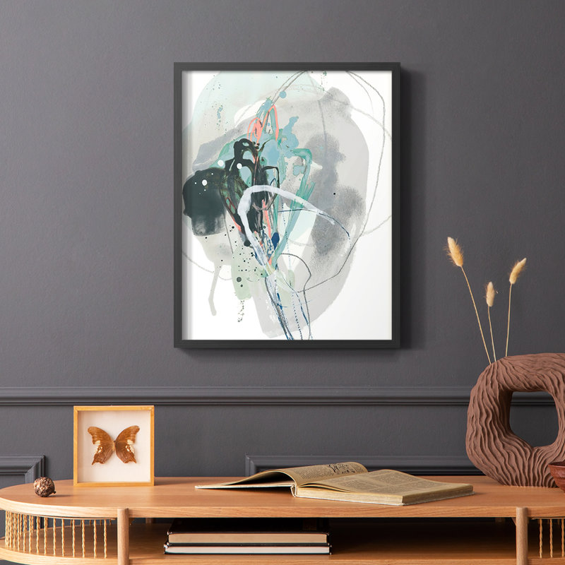 «Stone Aperture I», reproduction encadrée - bois massif, Noir, H 10 po x l 8 po
