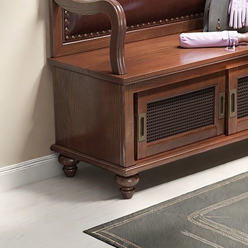 Tabouret à langer 31,5 po, Brun / noyer foncé