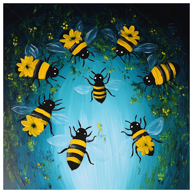 Housse de couette Bees Bedding Insectes Boho Boho, Très grand lit