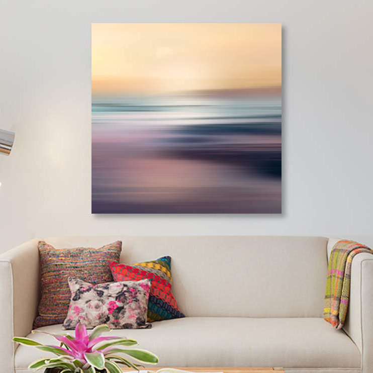«Zuma Beach», impression sur toile, H 37 po x l 37 po x P 1,5 po, Pas de tapis, Toile tendue