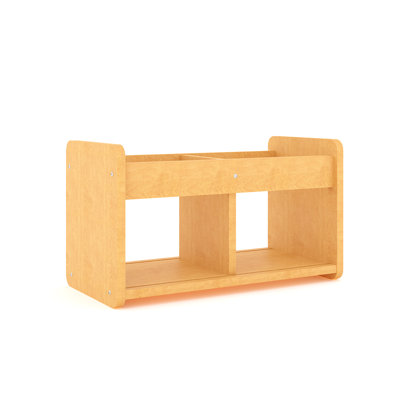 2 Compartment Manufactured Wood Cubby Bin