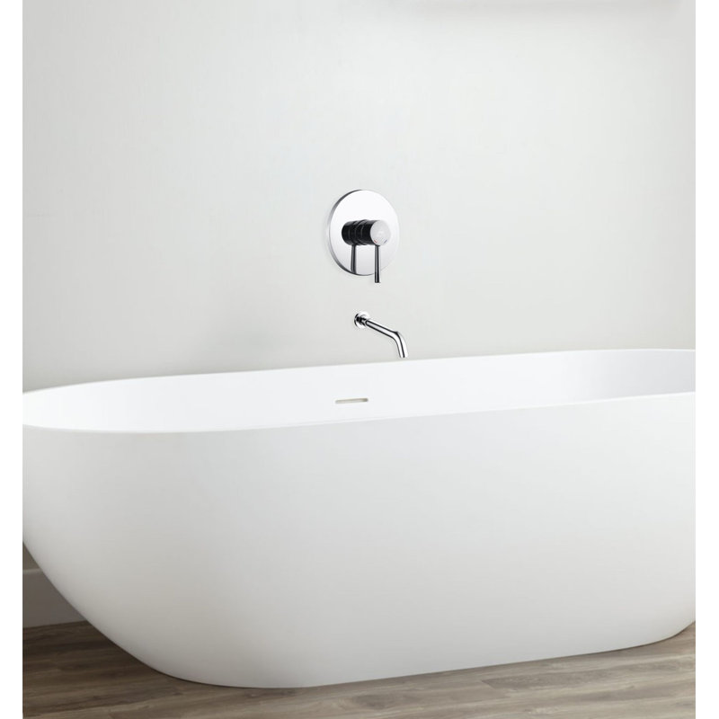 Wall Tub Spout with Diverter, Chrome