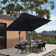 Yatra 9'' x 11'6" Rectangular Cantilever Umbrella with Base