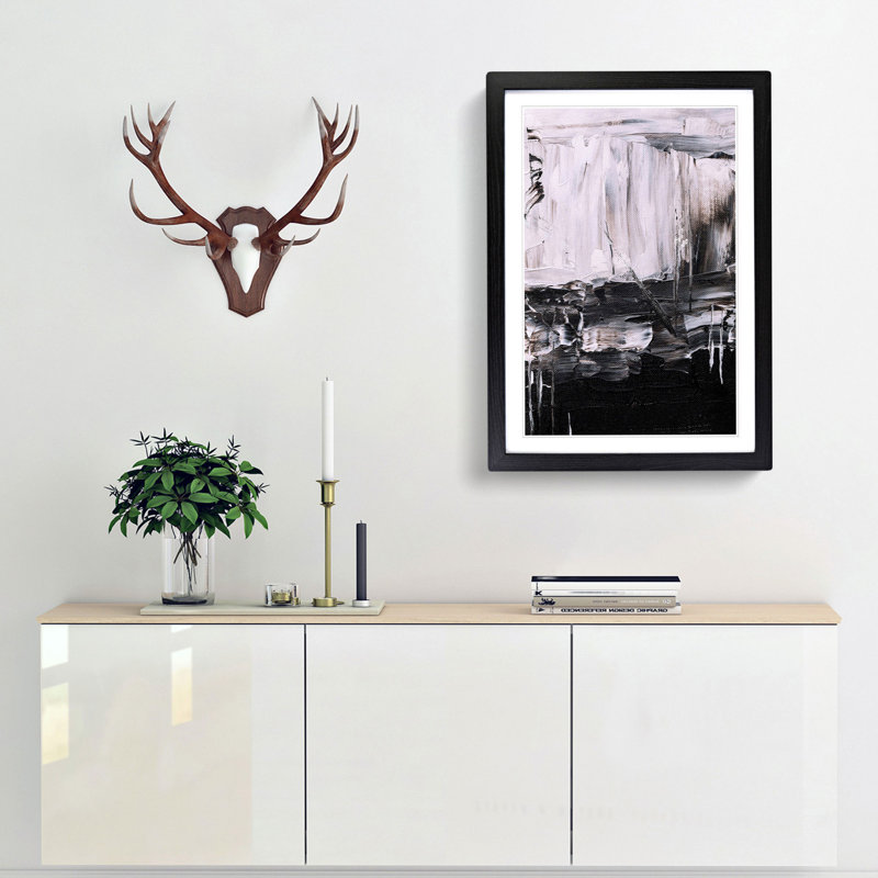 Abstract Vol.392 by S.Johnson - Framed Print, Black Framed, 65cm H x 48cm W x 2cm D