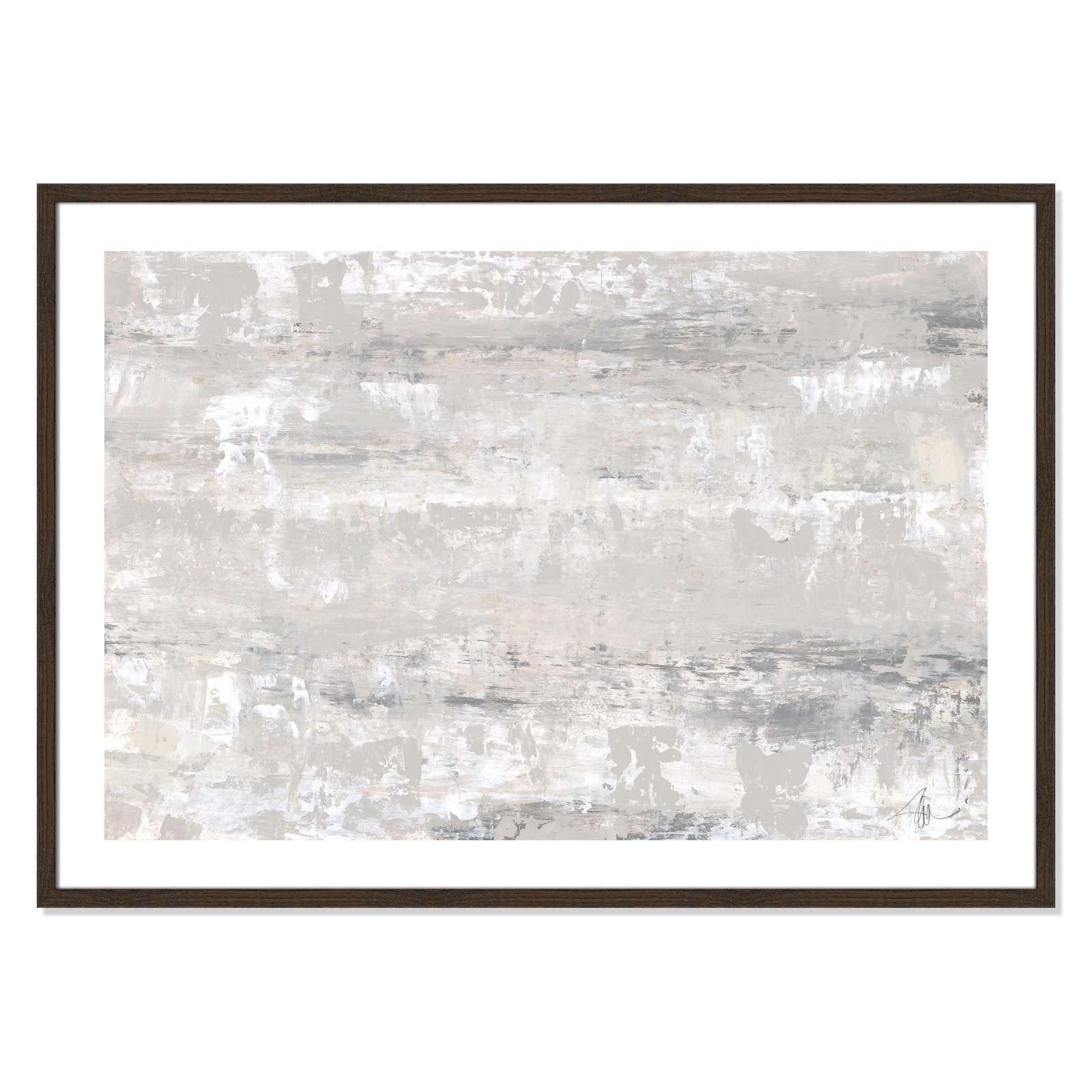 Desert Winds by Filippo Ioco - Print, 29.5" H x 41.5" W x 0.75" D, Walnut Wood Framed Paper
