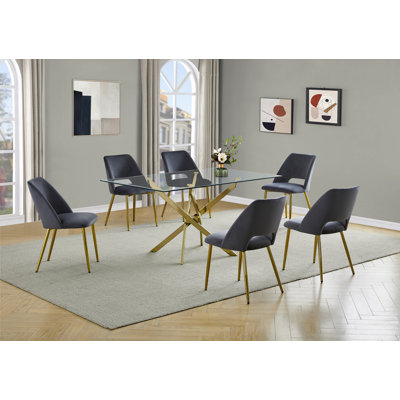 Arieyana 6 - Person Trestle Dining Set