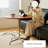 Walnut&Silver Round Solid Wood Dining table-3166232