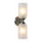 2-Light Dimmable Armed Sconce-1452815617