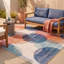 Tapis Estuary2 Modern Circles à motifs géométriques turquoise, rose et crème, lavable à la machine, antidérapant, à poils courts, pour l'intérieur et l'extérieur, adapté aux animaux domestiques, idéal pour le salon, la chambre, la salle à manger, l'entrée, le couloir ou le bureau.-1643507287