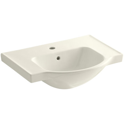Veer Ceramic Pedestal Bathroom Sink with Overflow