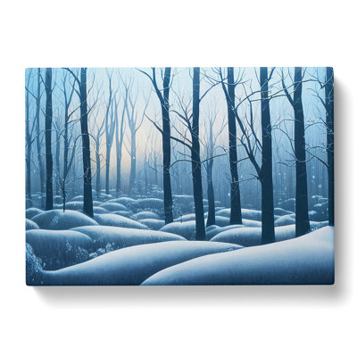 Joyful Winter Forest - Wrapped Canvas