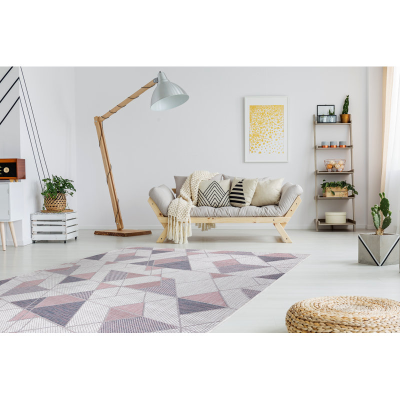 Wilna Geometric Flatweave Area Rug, Rectangular 200 x 290cm