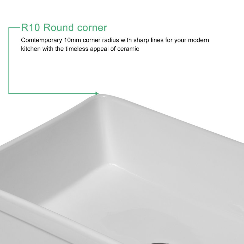30 " L Single Bowl Ceramic Kitchen Sink
