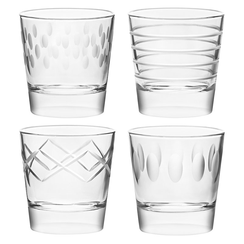 Malina 13oz. Handmade Drinking Glass Set