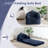 2 In 1 Convertible Navy Faux Fur Bean Bag Sofa Chair-519206393