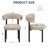 Modern Upholstered Faux Leather Dining Chairs with Curved Backrest and Metal Legs (Set of 4)-114982710-114982709