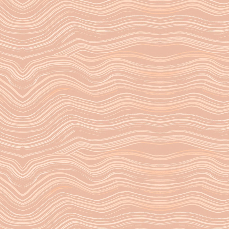 Banc rembourré Barley, Chamois vagues déferlantes