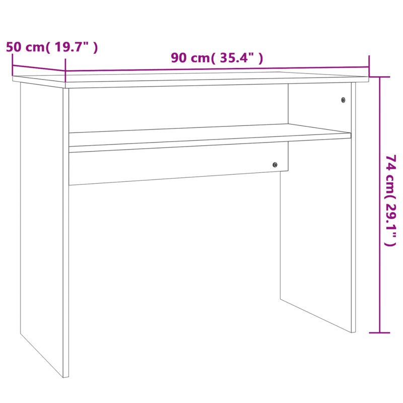 Wabash Computer Desk, Brown