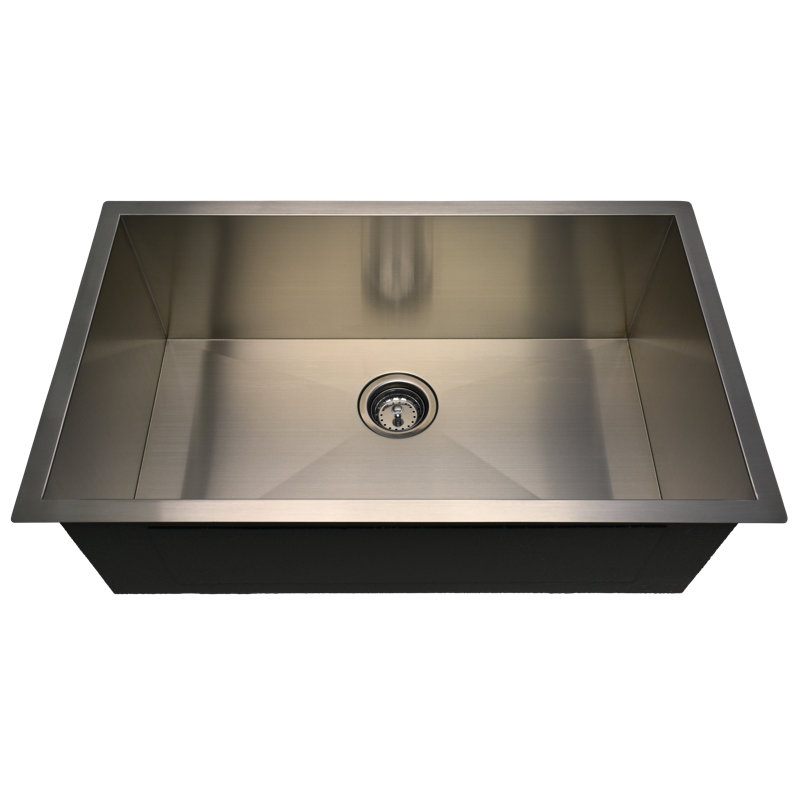 27 " L Undermount Single Bowl Stainless Steel Kitchen Sink
