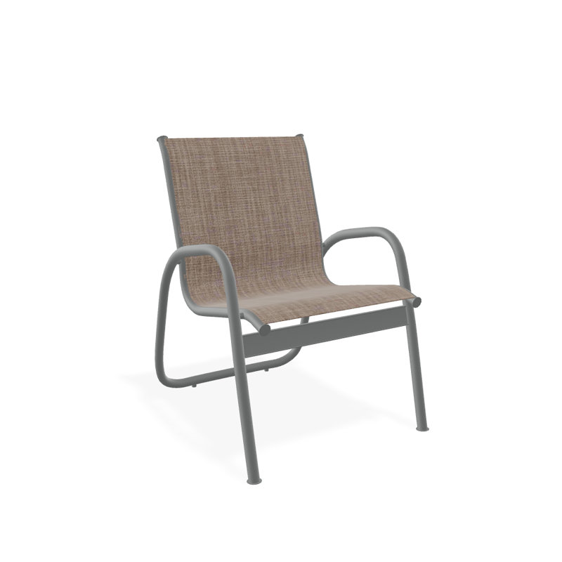 Fauteuil de patio Gardenella, Graphite texturé, Fenouil Augustine Sunbrella®