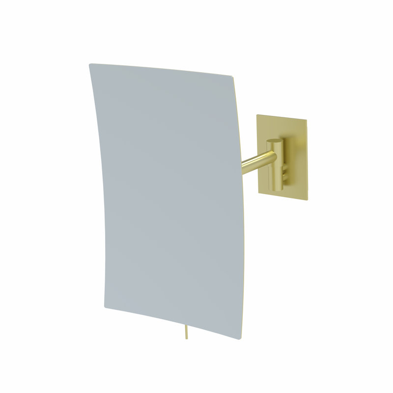 Pretrice Rectangle Mirror, Brushed Brass