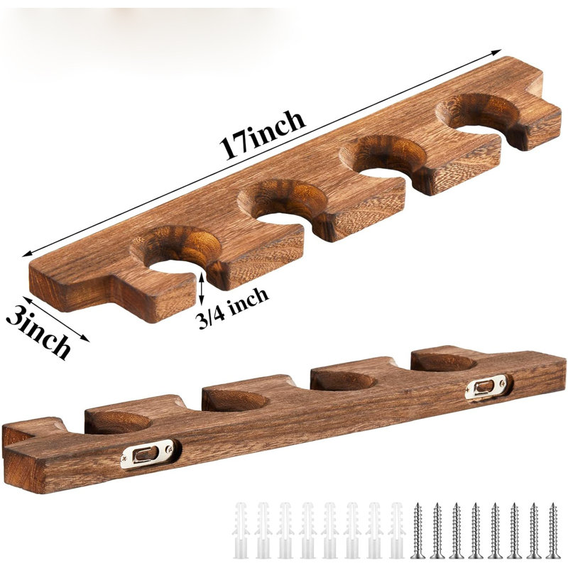 Wall Mounted Wooden High Footed Cup