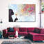 Pissenlit coloré sur toile-1991304907