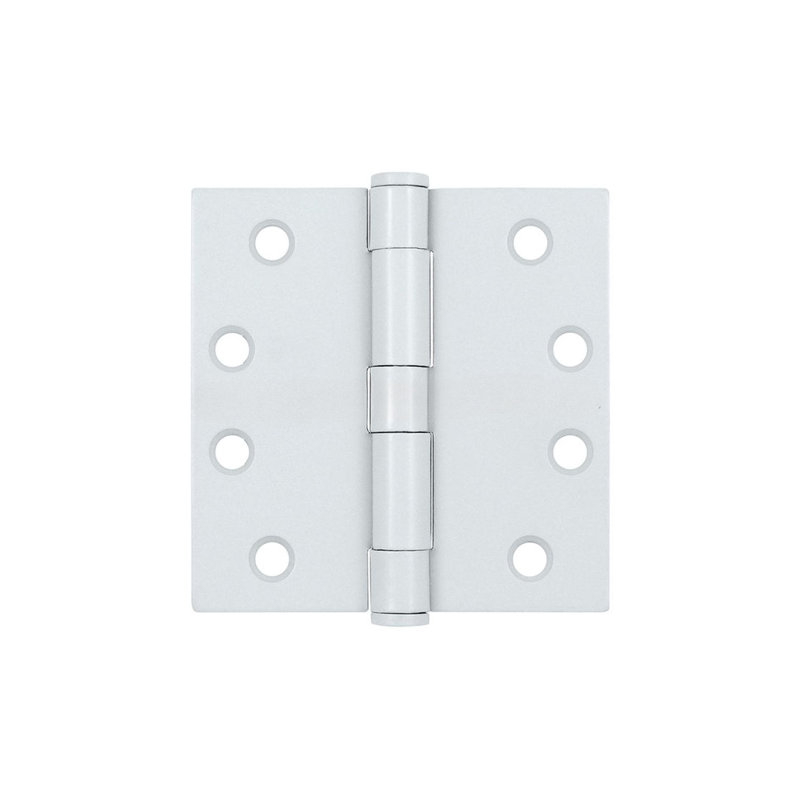 Deltana S44NRP/USP 4" x 4" Square Hinge, HD Prime Coated White Pair