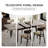 Sintered Stone Solid Wood Ash gray and brown Dining Table-76146415