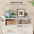 Culpepper Freestanding Shoe Organizer With Bench, Wooden &White