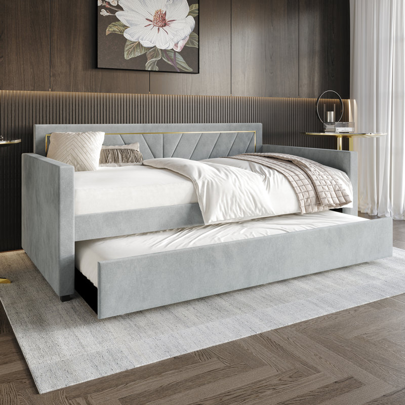Kyliejo Upholstered Daybed, Gray
