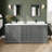 Deborah 80'' Double Bathroom Vanity with Quartz Top with Mirror-98208027-98208028-98208031