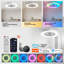 Ventilateur de plafond encastré 24 po à DEL Bluetooth Bluetooth Makaiyla avec télécommande vocale APP-258339865-242779425